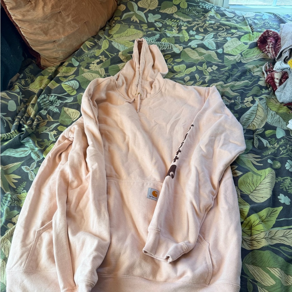 Carhartt Light Pink Loose Fit Hoodie